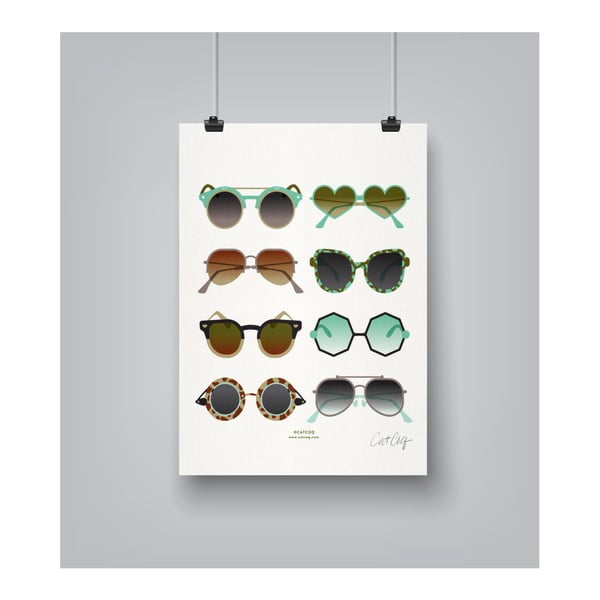Plagát Americanflat Sunglasses, 30 x 42 cm
