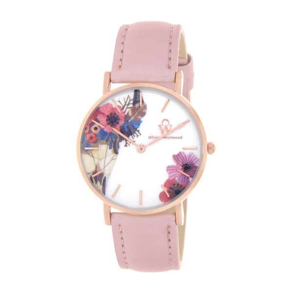Dámske hodinky s remienkom vo svetloružovej farbe Olivia Westwood Monia