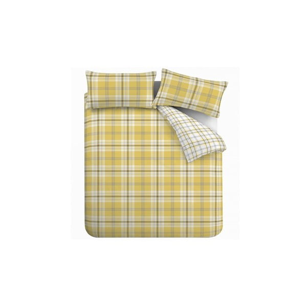 Žlté posteľné obliečky Catherine Lansfield Lausanne, 135 x 200 cm