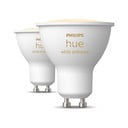LED žiarovky v súprave 2 ks GU10, 4 W White ambiance – Philips Hue