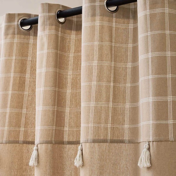 Hnedý záves s prímesou bavlny 140x240 cm Everest – douceur d'intérieur-image-2