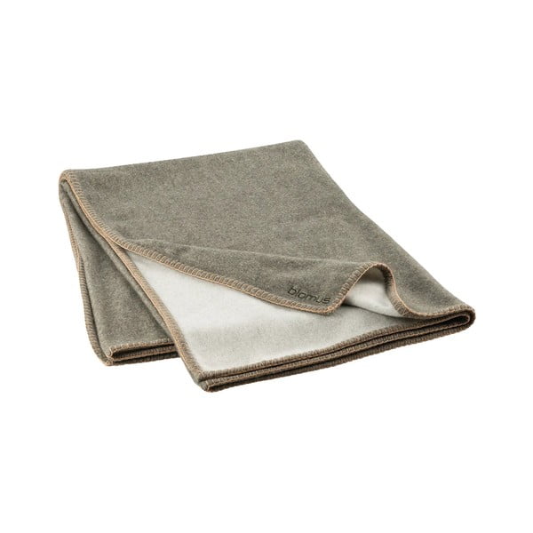 Zelená deka s prímesou vlny 145x200 cm Ahwi – Blomus