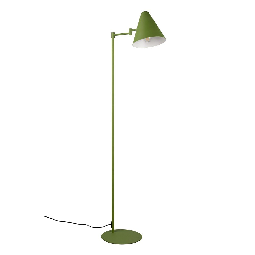 E-shop Zelená stojacia lampa s ohýbateľnou konštrukciou (výška 126,5 cm) Cosima – Trio