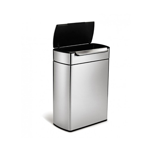 Oceľový odpadkový kôš na triedený odpad 48 l Dual - simplehuman-image-4