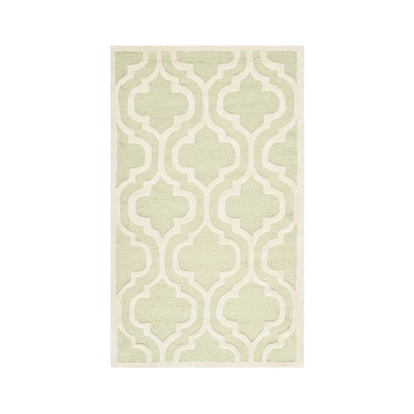 Vlnený koberec Lola 91x152 cm, zelenkavý
