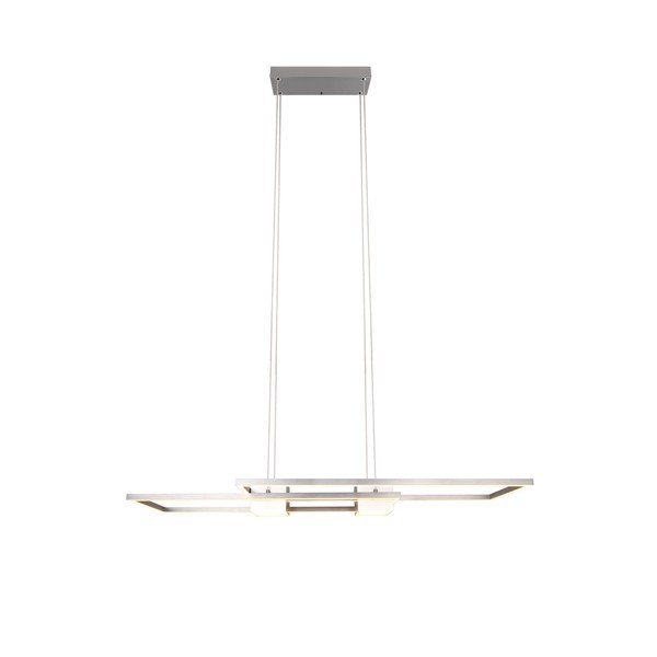 LED stmievateľné závesné svietidlo na diaľkové ovládanie v striebornej farbe Albany – Trio-image-1