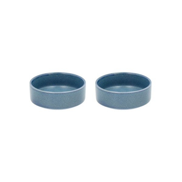 Súprava 2 modrých porcelánových misiek Villa Collection Fjord, ø 10,1 cm