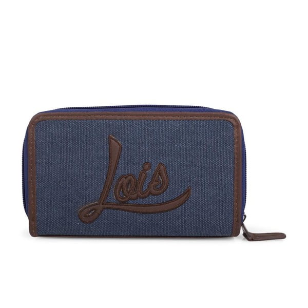 Modrá peňaženka Lois na zip, veľká