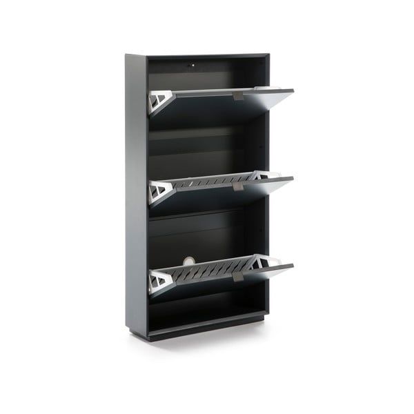 Petrolejovomodrá skrinka na topánky s 3 zásuvkami Marckeric Luka-image-3