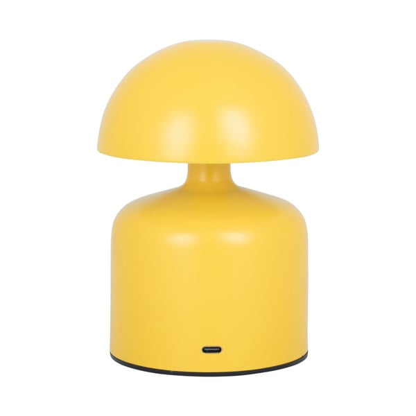 Žltá stolová lampa s kovovým tienidlom (výška 15 cm) Impetu – Leitmotiv