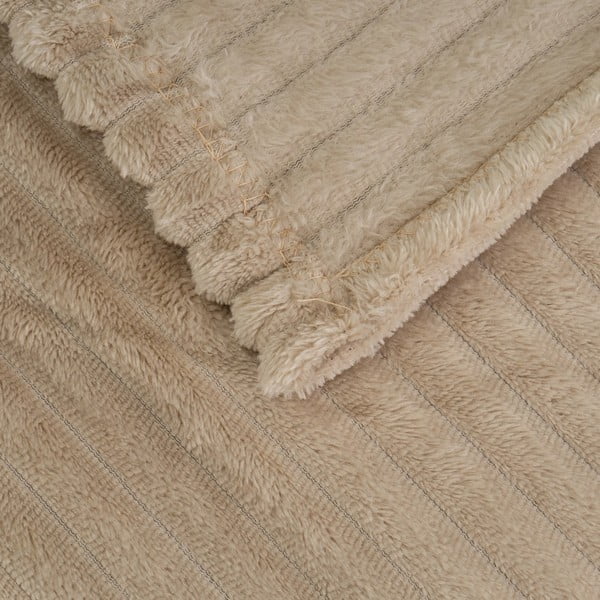 Hnedá deka z mikroplyšu 130x160 cm Fur Velvet – Casa Selección-image-1