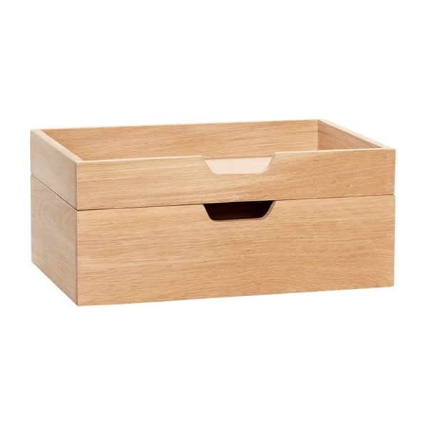 Dvojdielny drevený úložný box Hübsch Ansgar