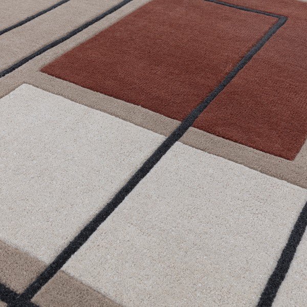 Vlnený koberec v béžovo-tehlovej farbe 120x170 cm Reef – Asiatic Carpets-image-1
