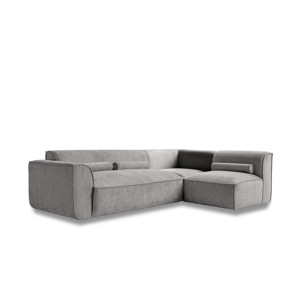 Svetlosivá rohová pohovka (pravý roh) Flex Felix – Miuform