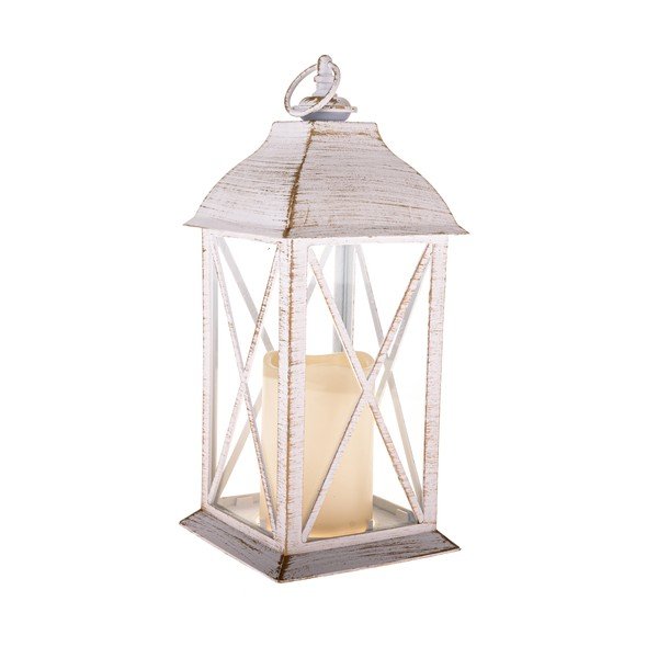 Biely LED lampáš na baterky (výška  30,5 cm) – Dakls