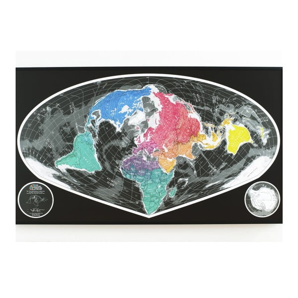 Širokouhlá mapa v priehľadnom puzdre The Future Mapping Company Future Map, 101 × 58 cm