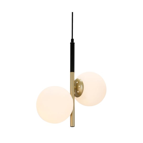 Závesné svietidlo v zlatej farbe so skleneným tienidlom 32.5x15 cm Duo - Candellux Lighting-image-3