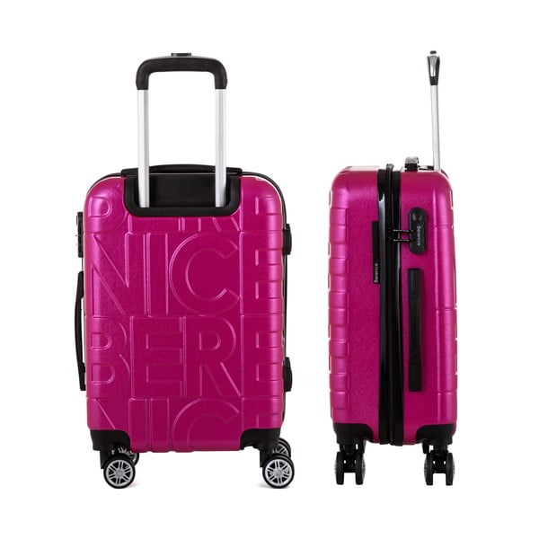Sada 3 ružových cestovných kufrov Berenice Typo-image-4