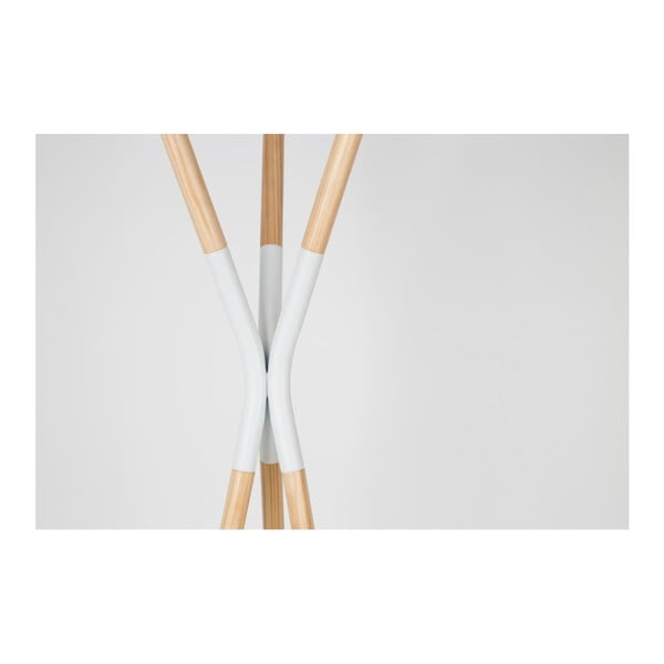 Bielo-prírodný vešiak na kabáty Pinnacle White-image-1