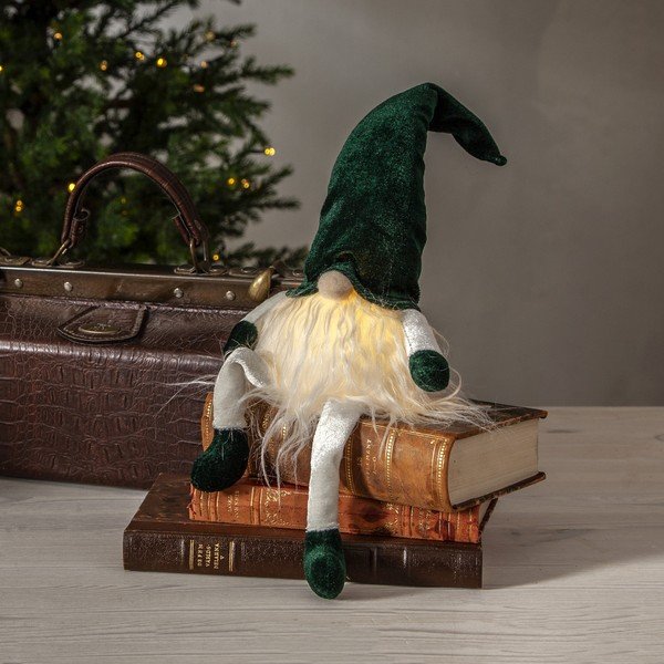 Bielo-zelená svetelná dekorácia s vianočným motívom Joylight – Star Trading-image-1