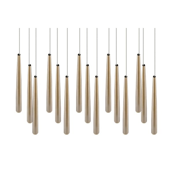 LED závesné svietidlo v zlatej farbe Cala – Trio Select-image-2