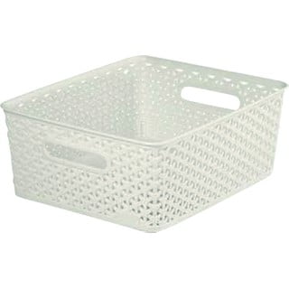 Biely úložný košík Curver My Style, 13 l