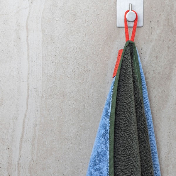 Tmavozelená/modrá froté osuška z Bio bavlny 70x133 cm Soft – Mette Ditmer Denmark-image-2