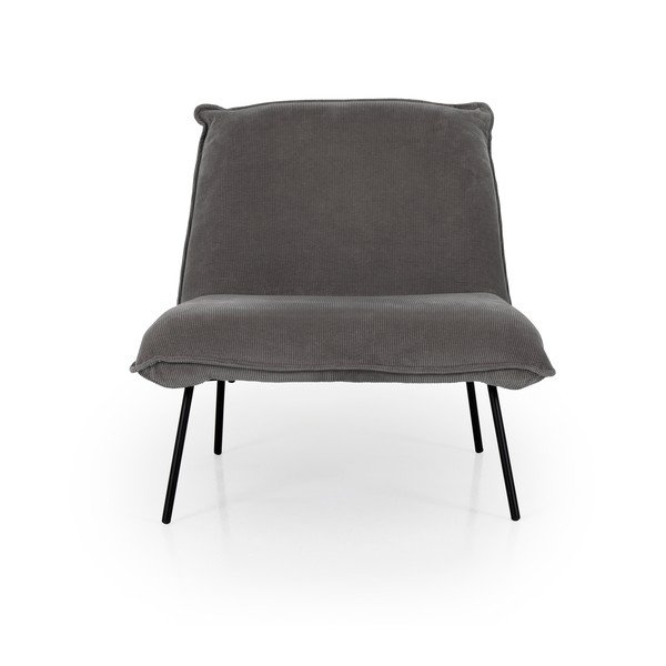 Sivé menčestrové kreslo Tenzo Joey-image-2