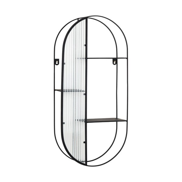 Čierna poschodová kovová polica 32 cm Newcastle – House Nordic-image-2