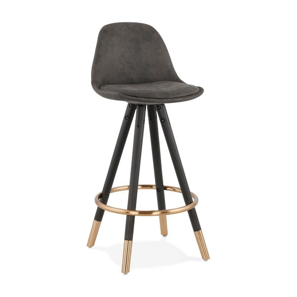 Sivá barová stolička Kokoon Bruce Mini, výška sedenia 65 cm