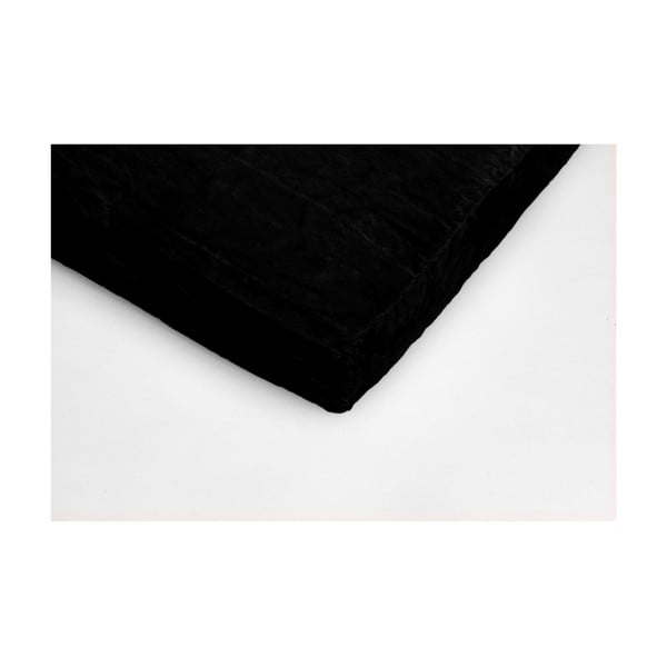 Čierna mikroplyšová plachta My House, 180 × 200 cm