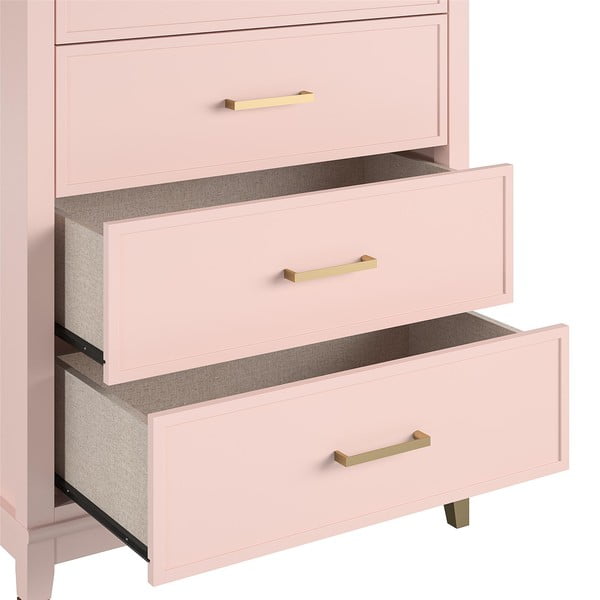 Ružová komoda CosmoLiving by Cosmopolitan Westerleigh, 75 x 106 cm-image-4