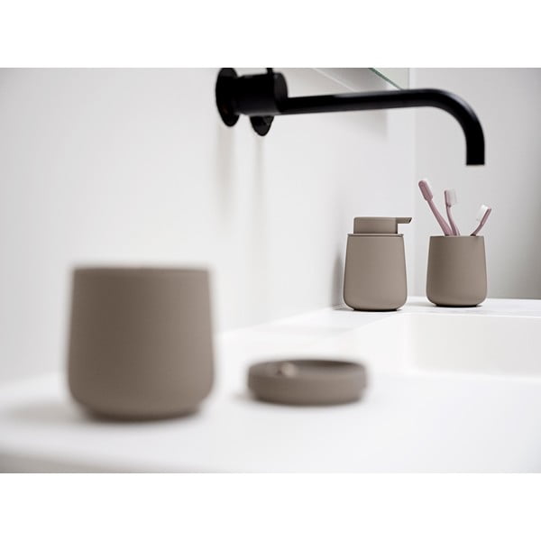 Hnedý kameninový dávkovač mydla 250 ml Nova One - Zone-image-1