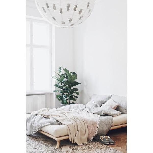 Čierna dvojlôžková posteľ z borovicového dreva s roštom 160x200 cm Senza – Karup Design-image-4