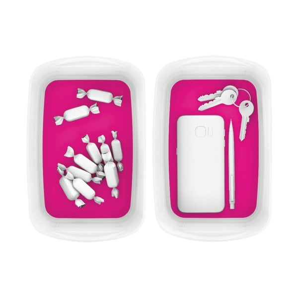 Bielo-ružový plastový úložný box MyBox - Leitz-image-2