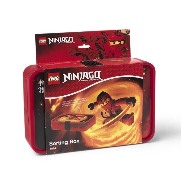 Červený úložný box s priehradkami LEGO® Ninjago-image-1