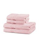 Svetloružové froté bavlnené uteráky a osušky v súprave 4 ks Marina – DecoKing