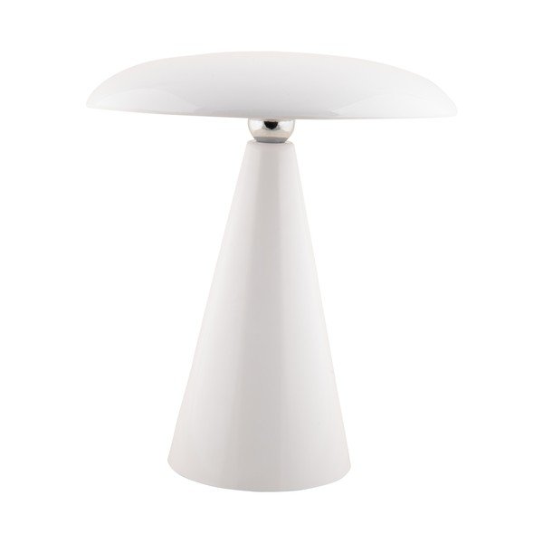 Biela LED stmievateľná stolová lampa (výška 26 cm) Phoebe – Leitmotiv-image-2