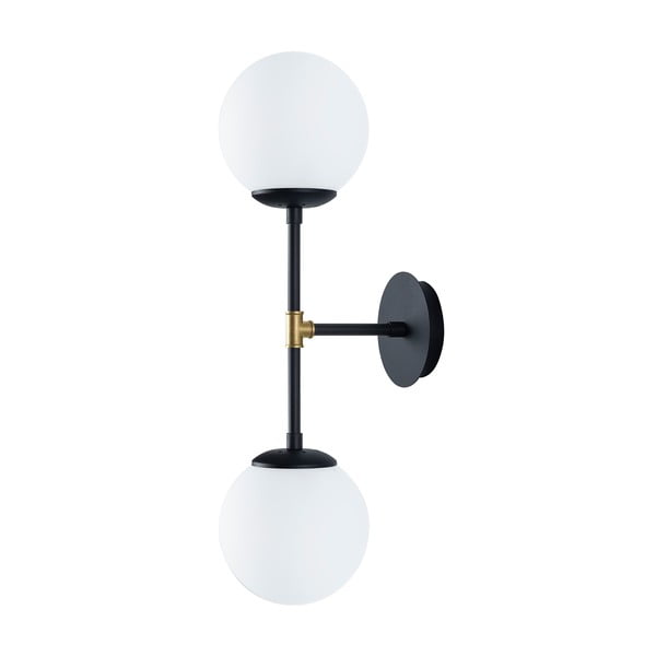 Čierne nástenné svietidlo Squid Lighting Kruva, dĺžka 58 cm-image-2