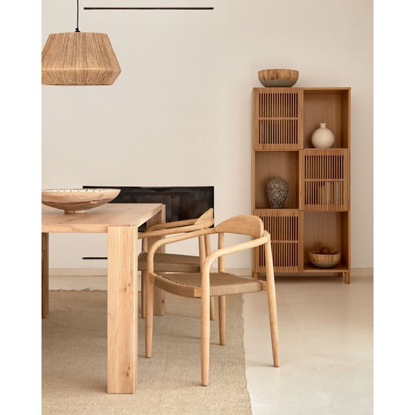 Jedálenský stôl v dekore duba 100x200 cm Deyanira – Kave Home-image-2