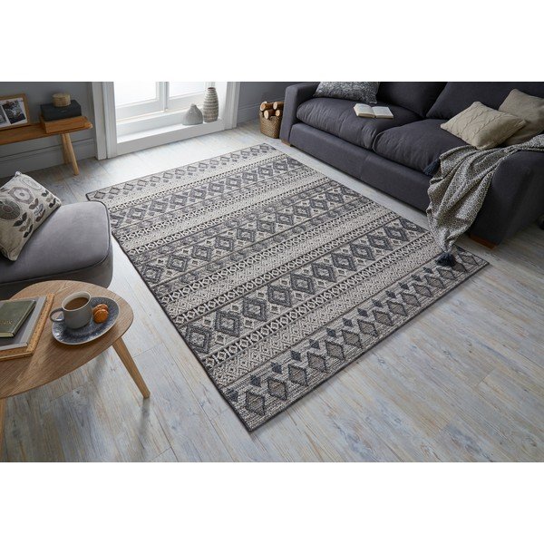 Sivo-krémový koberec Flair Rugs Herne, 160 x 230 cm-image-4