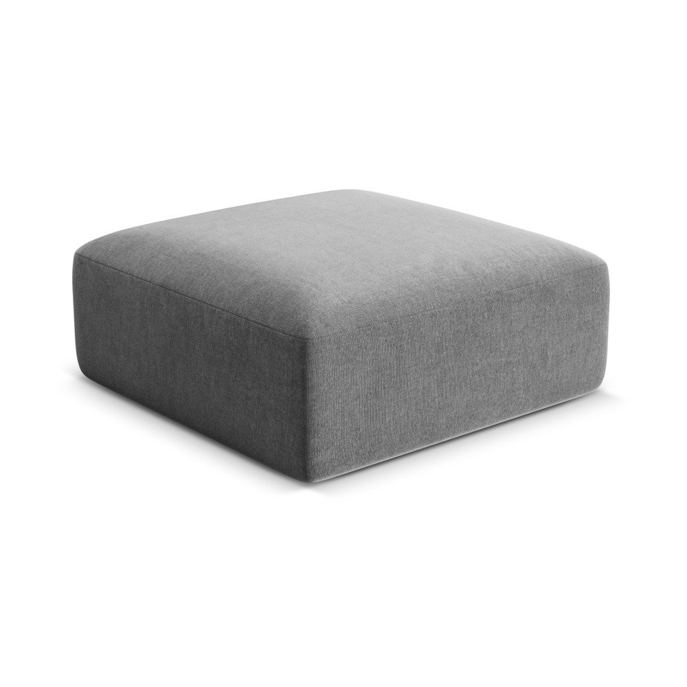 Svetlosivá zamatová podnožka Campi – Cosmopolitan Design