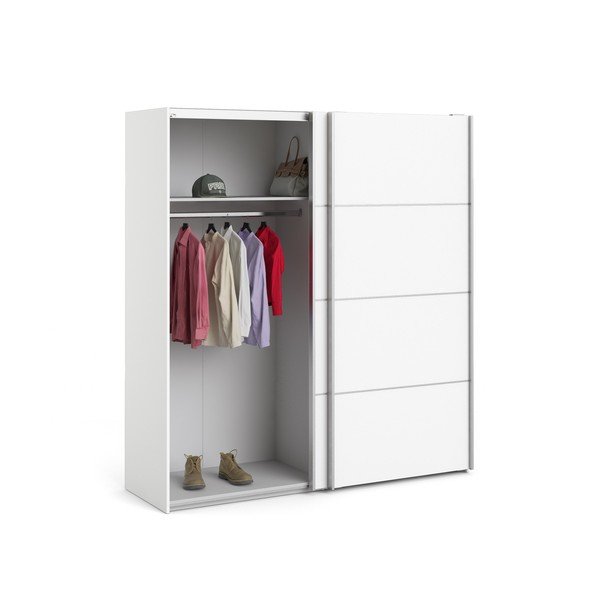 Biela šatníková skriňa Tvilum Verona, 182 x 202 cm-image-4