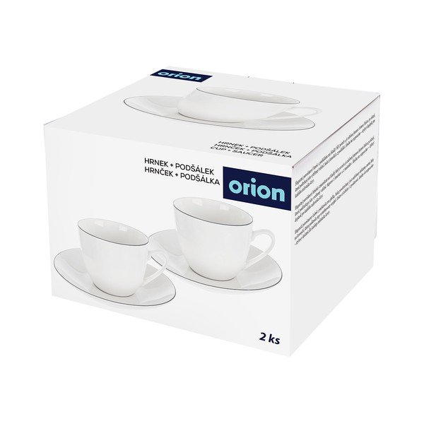 Biela porcelánová šálka na cappuccino 210 ml Decora – Orion-image-2