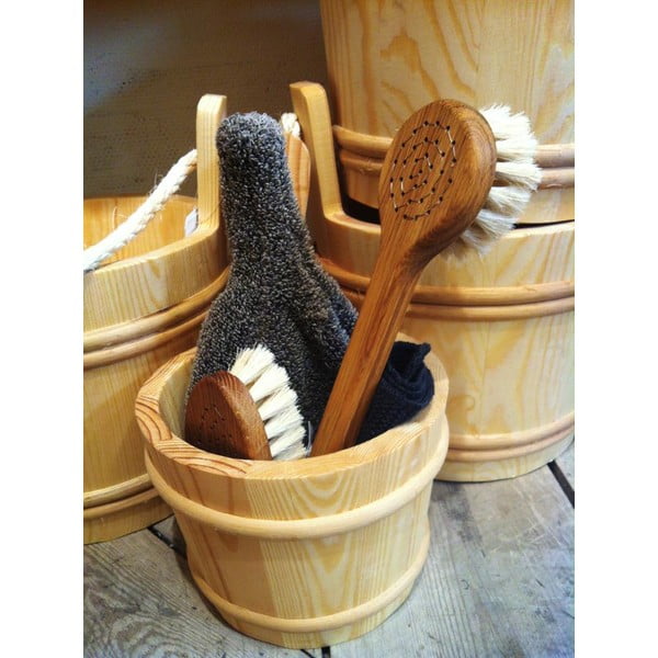 Prírodná štetka na holenie zo štetín jazveca Iris Hantverk-image-3