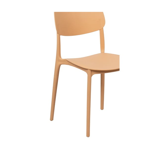 Broskyňová plastová záhradná stolička Hébé – Bonami Essentials-image-4