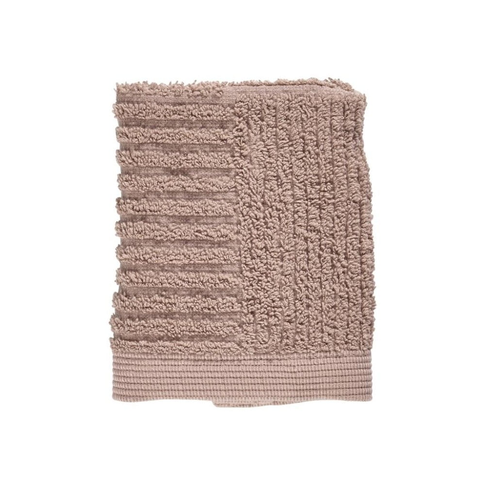 Béžový uterák zo 100% bavlny na tvár Zone Classic, 30 × 30 cm
