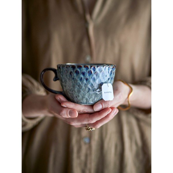 Sivé keramické šálky v súprave 4 ks 365 ml Katrina – Bloomingville-image-2