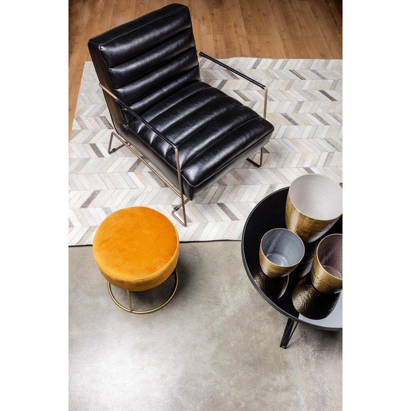 Čierne kreslo z imitácie kože Brianna – Bizzotto-image-1