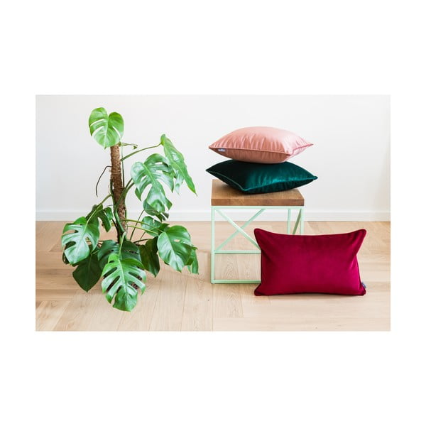 Červená obliečka na vankúš WeLoveBeds Mystic Burgundy, 40 × 60 cm-image-2